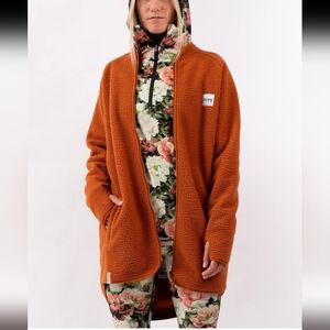 Eivy Redwood Sherpa Coat - Orange